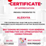 best donors certificate of appreciation