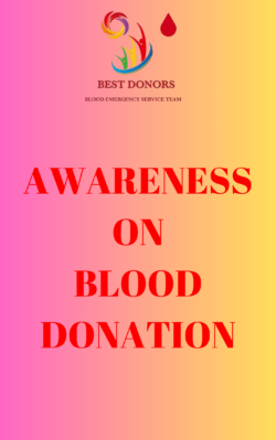 AWARENESS ON BLOOD DONATION